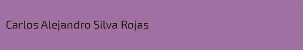 Carlos Alejandro Silva Rojas